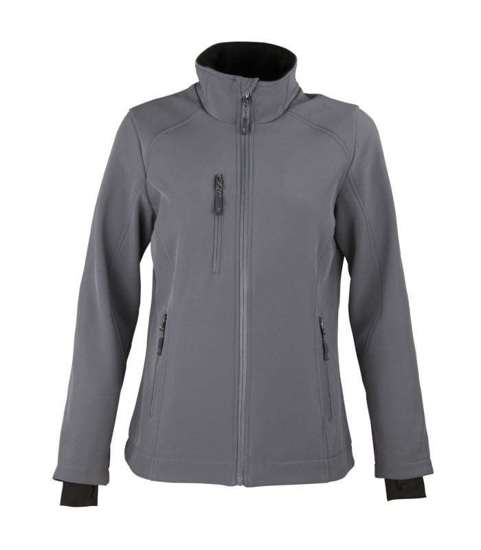 CHAQUETA SOFTSHELL RHELMU MANGA LARGA MUJER